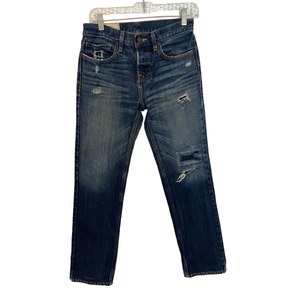 Hollister Men's Distressed Straight Leg Jeans - Size 28x30